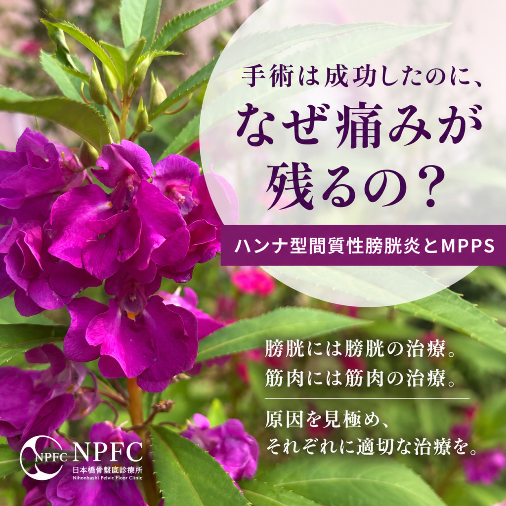 手術は成功したのに、なぜ痛みが残るの？―ハンナ型間質性膀胱炎とMPPS