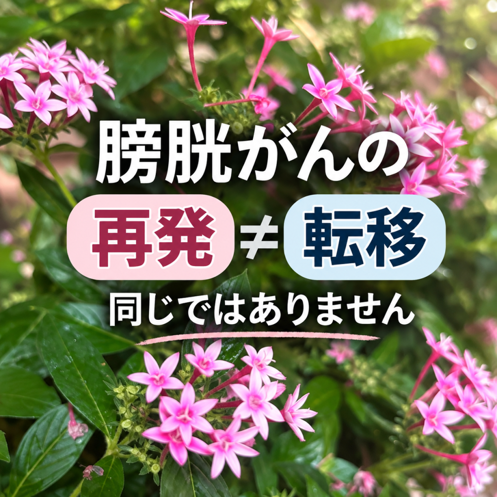 膀胱がんの「再発」と「転移」は違います|日帰り手術後の患者さんとの会話